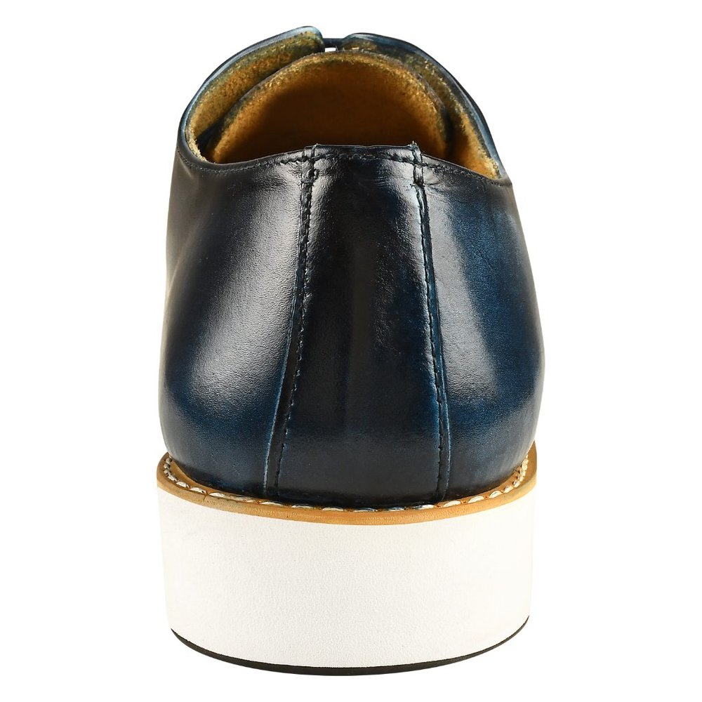 LIBERTYZENO Navy WINKLER EVA Leather Oxford Style Dress Shoes - Picture 6 of 7